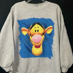 Disney Tigger Jerry Leigh Adult XXL Pullover Crewneck Sweatshirt Pooh